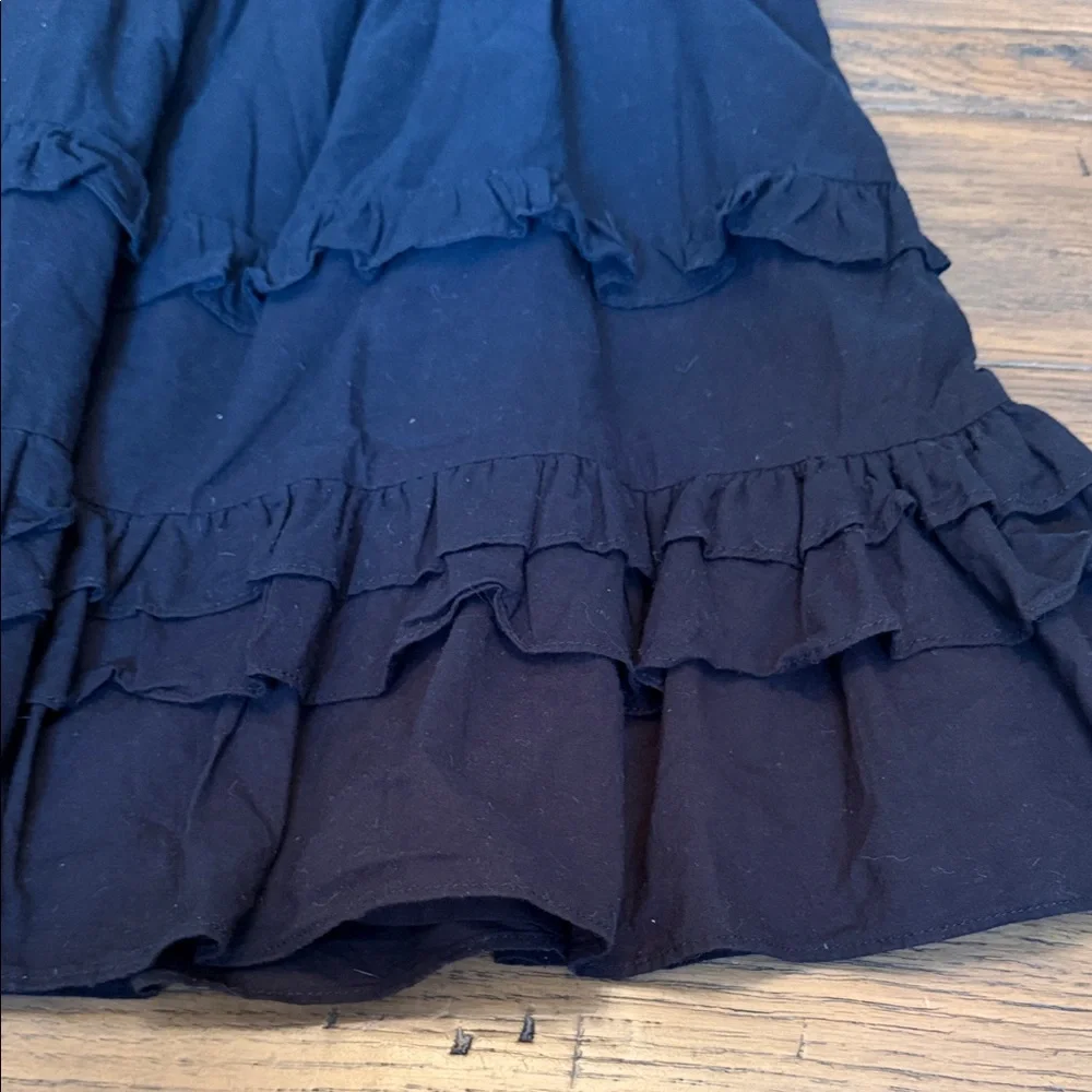 Pomander Place Black Ruffle Tiered Sleeveless Dress - Picture 4 of 7